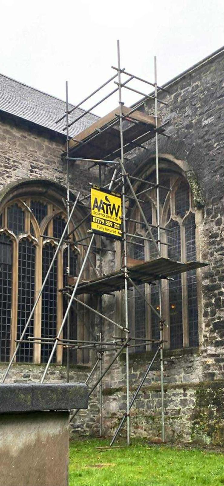 historic building scaffolding Plymouth